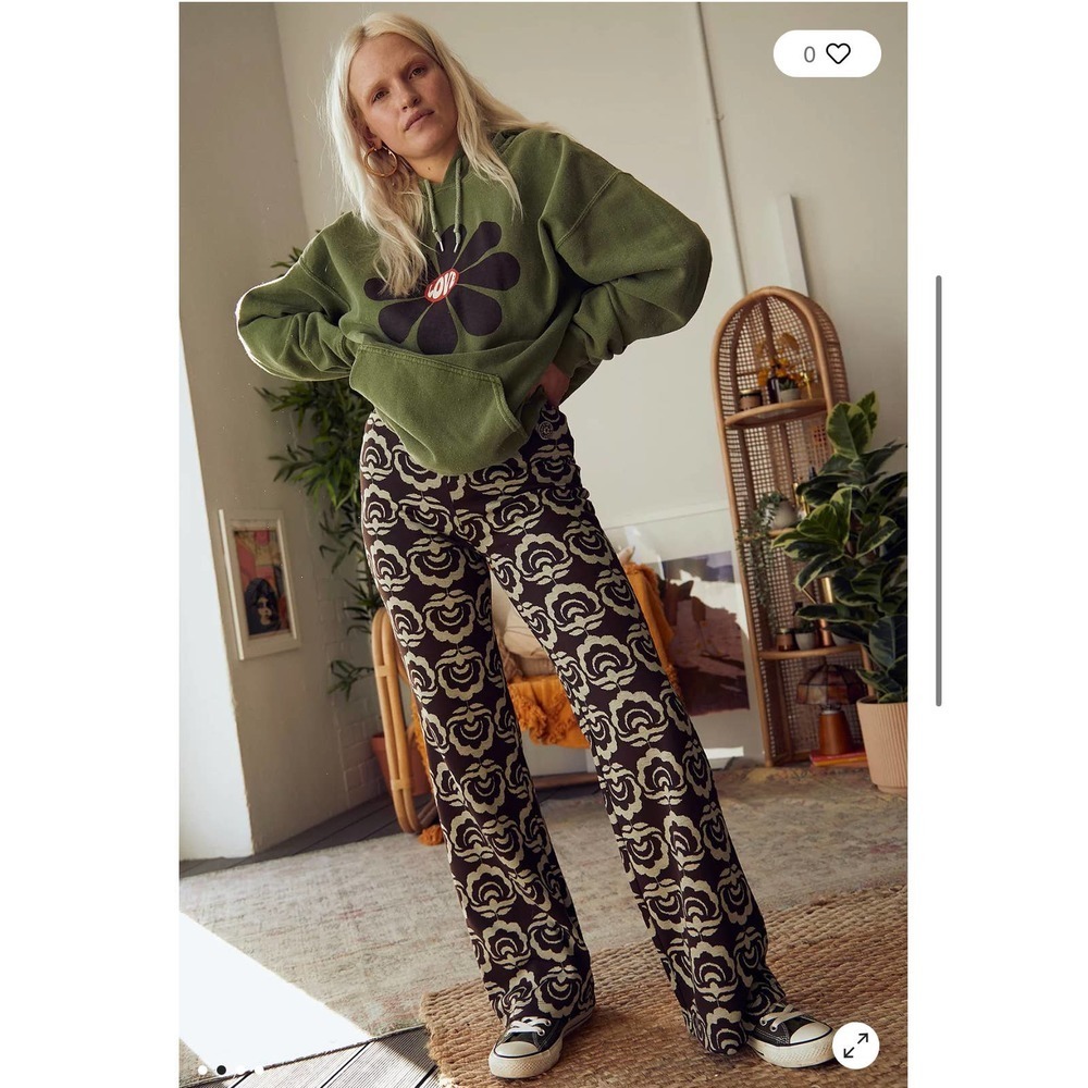 Damson Madder Maude Floral Jacquard Trousers Womens Size: 8